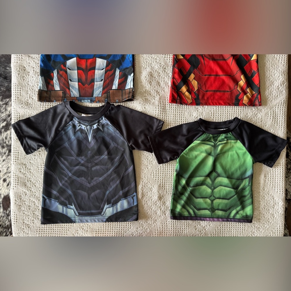 Boys Marvel Avengers Cosplay Athletic T-shirt Bundle 3T - Picture 4 of 5
